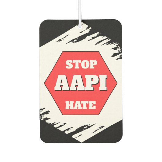 Stop AAPI Haat Luchtverfrisser (Voorkant)