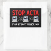 STOP ACTA Sticker de censure d'Internet (Sac)