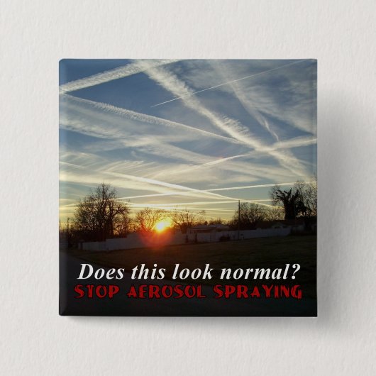 Stop Aerosol Spraing Vierkante Button 5,1 Cm (Voorkant)