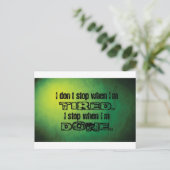 Stop als ik klaar ben briefkaart (Staand voorkant)