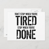 Stop als je klaar bent briefkaart (Voorkant / Achterkant)