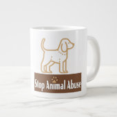Stop Animal Abuse - Jumbo Mug (Devant droit)