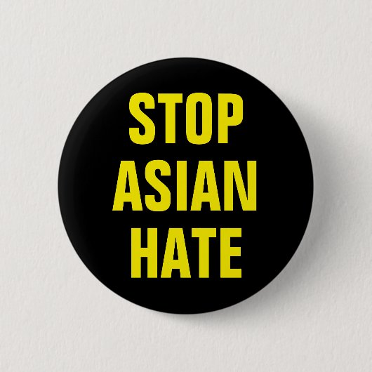 Stop Asian Hate AAPI Ronde Button 5,7 Cm (Voorkant)