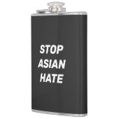 Stop Asian Hate, noir blanc Vinyl enveloppé Flacon (Gauche)