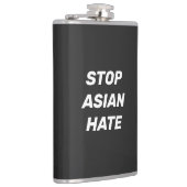 Stop Asian Hate, noir blanc Vinyl enveloppé Flacon (Droite)