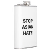 Stop Asian Hate, noir blanc Vinyl enveloppé Flacon (Droite)