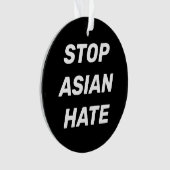 Stop Asian Hate noir et blanc typographie moderne (devant)
