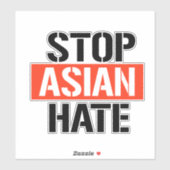 STOP ASIAN HATE STICKER (Vel)