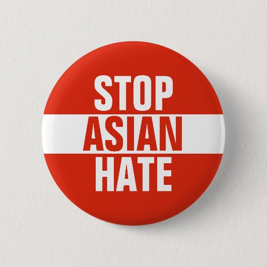 Stop Aziatische Hate Button (Voorkant)