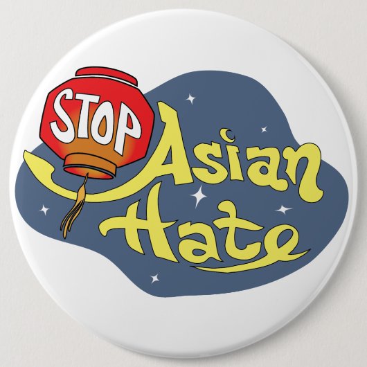Stop Aziatische Hate Button (Voorkant)