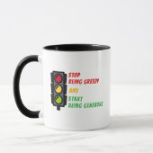 "Stop Being Greedy" Mug Mok (Links)
