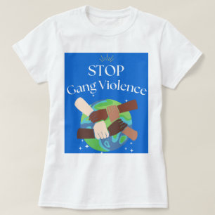 Stop Bende Geweld Handen Verstrengeld T-shirt