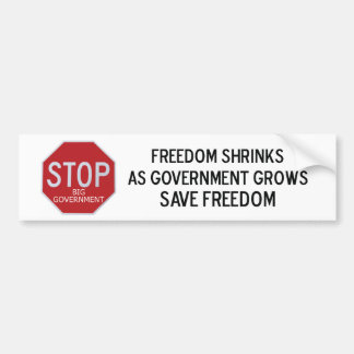 Stop Big Government Bumpersticker