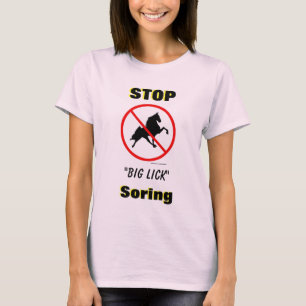 STOP "Big Lick" Soring met balsymbool T-shirt