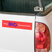 Stop BIG-regering Bumpersticker (Op Truck)