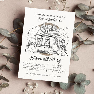 Stop bij afscheidsfeestje kaart