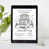 Stop bij afscheidsfeestje kaart