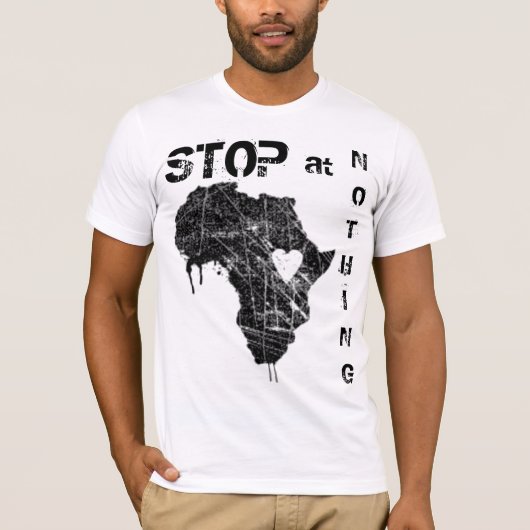 Stop bij niets Kony 2012 shirt (Voorkant)