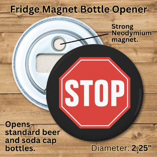 STOP Bord Button Flesopener