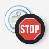 STOP Bord Button Flesopener (Voorkant)