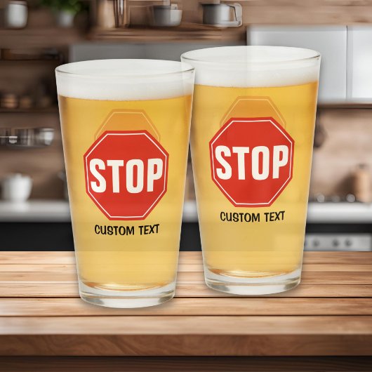 STOP Bord Glas