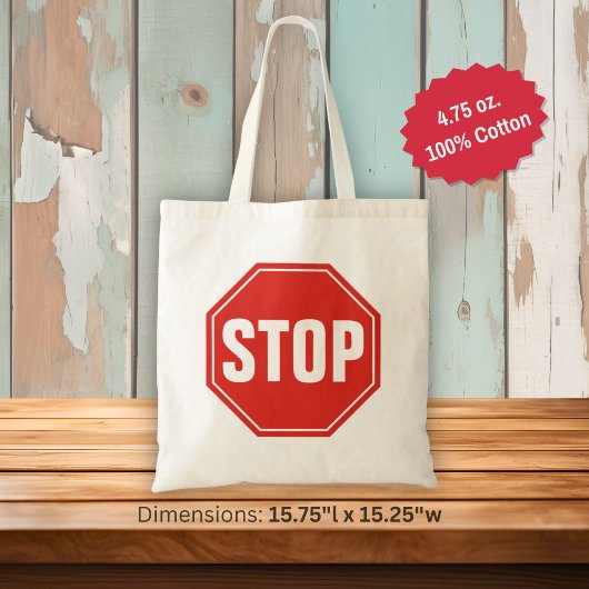 STOP Bord Tote Bag