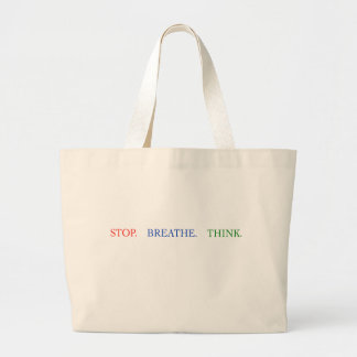 Stop Breathe Think Herbruikbare Boodschappentas Grote Tote Bag
