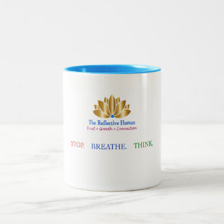 Stop Breathe Think Mug Tweekleurige Koffiemok