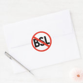Stop BSL! Anti-BSL kleine stickers (Envelop)