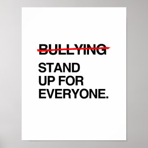 STOP BULLYING STAND OP VOOR IEDEREEN POSTER