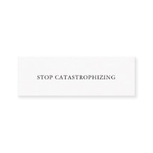 STOP CATASTROPHIZING Self Talk Mini Kaart No. 7