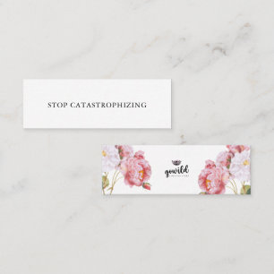 STOP CATASTROPHIZING Self Talk Mini Kaart No. 7 Visitekaartje