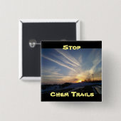 Stop Chem Trails, Button tegen Chem Trail (Voorkant /achterkant)