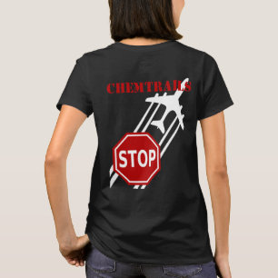 Stop Chemtrails donker shirt