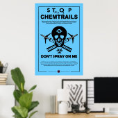 Stop Chemtrails Poster (Thuiskantoor)
