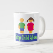 Stop Child Abuse - Jumbo Mug (Devant droit)