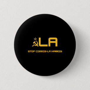 Stop Commie-la Harris Stop Commie-la Harris Kamala Ronde Button 5,7 Cm
