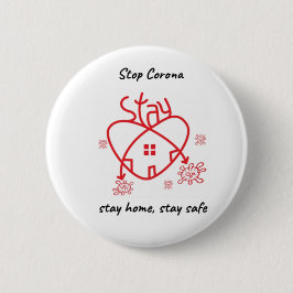 Stop Corona Ronde Button 5,7 Cm