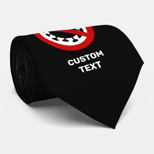 Stop Coronavirus Stropdas (Opgerold)