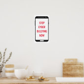 Stop Cyber Bullying Poster (Keuken)