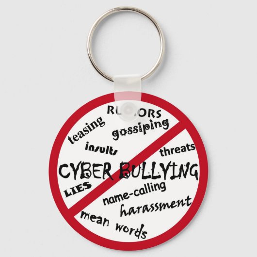 Stop Cyber Bullying Sleutelhanger (Voorkant)