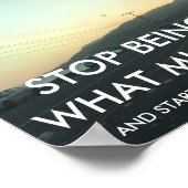 STOP DAT HET Poster Motivatie woorden AFRAID WORDT (Hoek)