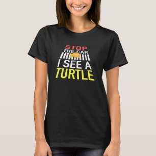 Stop de Auto Ik zie een Schildpad grappig T-shirt