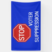 Stop de Banner van de Onderdrukking van de Stemmer (Verticaal)
