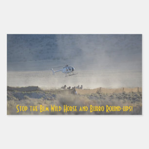 Stop de Blm Wild Horse en Burro Stickers