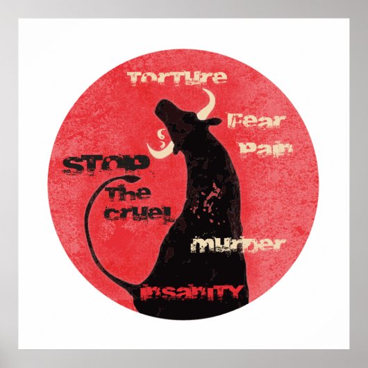 Stop de Bullfights - Poster (Voorkant)