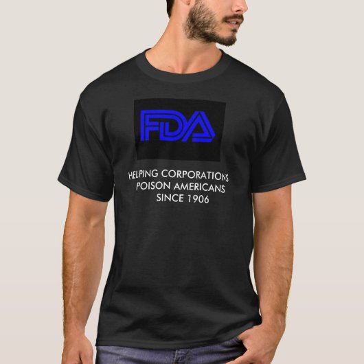 STOP DE FDA T-SHIRT (Voorkant)