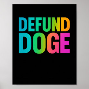 Stop de financiering van Doge, beëindig de verniet Poster