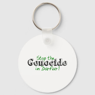 Stop de genocide in Darfur Sleutelhanger