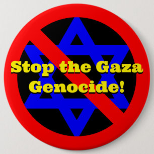 Stop de genocide in Gaza! Ronde Button 6,0 Cm
